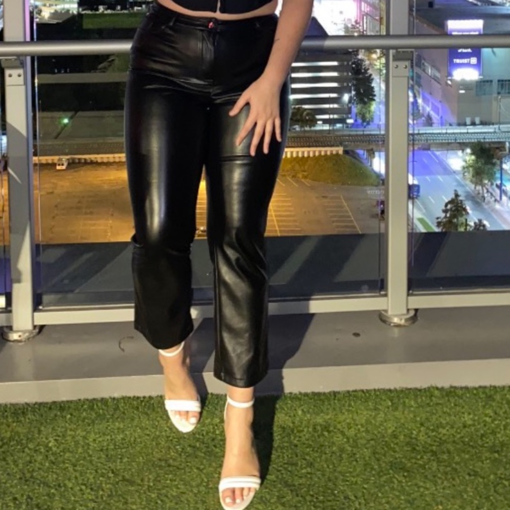 Vegan leather pants